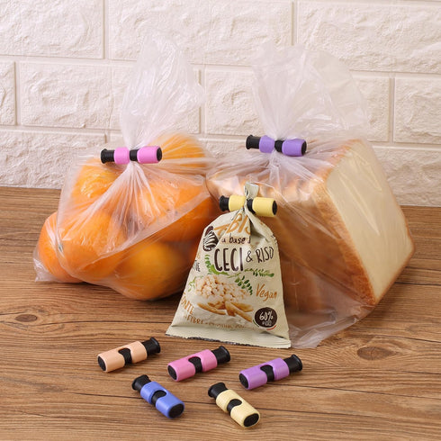 Mr. Pen Squeeze and Lock Bread Bag Clips, 8 Pack, Clips for Food Storage and Packages, Snack Clips