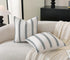 20x20 Set 2, Cethom Boho Throw Pillow Covers of Beige and Black Striped Decorative Pillow Cases for Couch Chair Bed