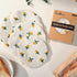 Reusable Bowl Covers for Bread Proofing, Embroidered Daisy Linen Cotton Cloth, Eco-friendly