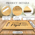 Papa Gifts, Everything Tastes Better When Papa Makes It Bamboo Cutting Board Kitchen Decor for Grandpa