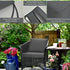 Set, 6 Inch Giantex Patio Cushion Deep Seat and Back Cushion, Outdoor Chair Pads with Ties, Cushion Replacement
