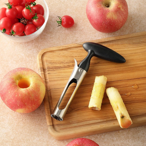 COKUMA Apple Corer, Comfortable Handle and Sharp Serrated Blade Apple Core Remover, Sturdy and Easy to Use for Apple