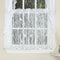 Sweet Home Collection Kitchen Window Tier Curtain Treatment, 24", Songbird White, Stylish Patterns for Home Décor
