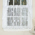Sweet Home Collection Kitchen Window Tier Curtain Treatment, 24", Songbird White, Stylish Patterns for Home Décor