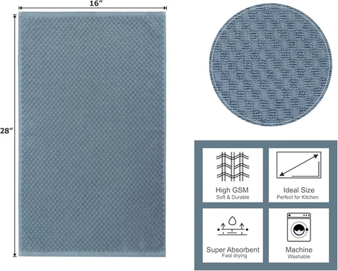 Set 12 100% Set 16 28 COTTON CRAFT Amazing Kitchen Towel - of Terry Towels - Cotton Euro Caf Waffle Weave Dish Towel