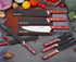 WELLSTAR Knife Edge Guards Set, 8 Piece Universal Blade Covers, BPA Free ABS Protective Blade Sheaths, Non-Scratch Felt Lining Kitchen Knives Covers (Knives not included) by WELLSTAR