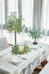 18in 50 Hairui Lighted Small Olive Tree Battery Operated or USB Warm White LED with Timer, Light Up Table Top