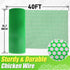 16in 40ft Garden Fence Green Plastic Mesh- x Plastic Chicken Wire Plastic Netting for Floral Arrangements, Poultry