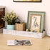16 Inch Rustic Wooden Serving Trays Rectangular with Handle,Ottoman Tray for Living Room Long for Serving