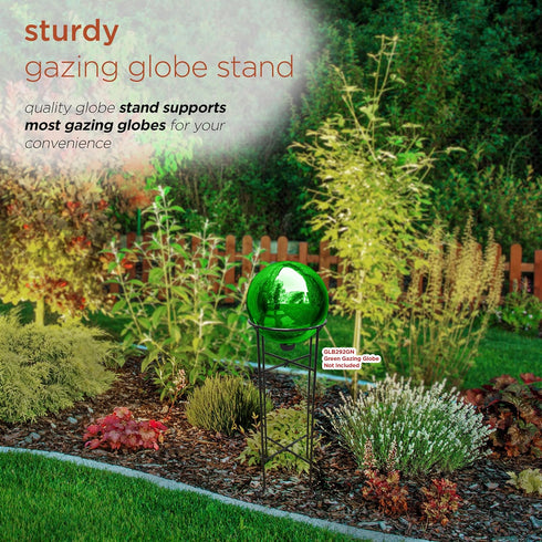 24" Alpine Corporation Tall Indoor/Outdoor Metal Gazing Globe Display Stand
