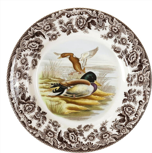 Spode Woodland Salad Plate, Mallard, 8”, Made in England, Microwave and Dishwasher Safe