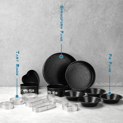 5 Inch Small Pie Pan, 4 Pack Nonstick Round Tins for Cake, Bread, and Meat Baking