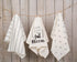 Sticky Toffee Cotton Flour Sack Kitchen Towels, 3-Pack – Stripe and Floral Print, 28x29 in, Soft & Absorbent