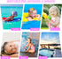 Catalonia Mermaid Hooded Bath Towel for Girl 2-6 Years Old, 100% Cotton Swim Poncho Towel, Sand Proof Beach Pool Towel