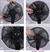 MECCANIXITY 25.6 Inch Mesh Electric Fan Dust Cover, Washable Dustproof Protection Net (Black)