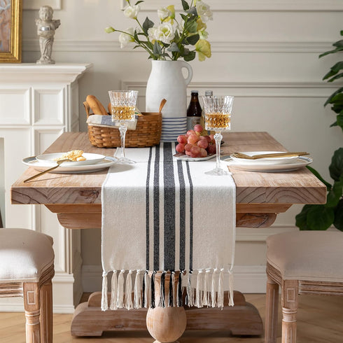 13 108 Inch Boho Table Runner for Modern Farmhouse Decor, Dining Table dcor x Long, Coffee Table Runner