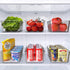 Simple Houseware Clear Storage Bins Organizer for Freezer/Fridge/Pantry, 12'' x 6.2'' x 3.4'', 4 Packs