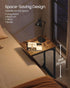 VASAGLE C-Shaped End Table, Small Side Table for Couch, Sofa Table with Metal Frame for Living Room, Bedroom, Bedside