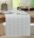Saro Lifestyle Stitched Line Table Runner, Grey, 16" x 72"