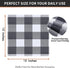 Homaxy 100% Cotton Waffle Weave Check Plaid Dish Cloths, 12 x 12 Inches, 6-Pack Super Soft & Absorbent Dish Towels