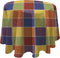 Elrene Home Fashions 16121MLT Multi Color Check Easy Care Spillproof Tablecloth, 70", Multicolor