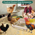 2 Boulphia Chicken Feeders and Waterers, Chicken Feeder No Waste Kit with Picnic Table and Water Feeder, Handmade