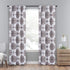 ECLIPSE Olivia Modern Farmhouse Room Darkening Thermal Window Curtain, 37" x 95", Cameo (1 Panel)