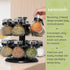 16 Countertop Kamenstein Ellington Jar Revolving Spice Rack with Prefilled Spices - Rotating Chrome and Plastic
