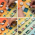 PACMAXI Hanging Brooch Pin Organizer - Display Pins Storage Case Holds Up to 96 Pins (S-96 Slots, Colorful)