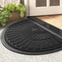 tchdio Door Mat Outdoor Indoor Entrance Doormat-Semicircular Durable Rubber Non Slip Front