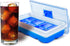 Handy Gourmet Slim Large Ice Cube Tray with No Spill Cover, Blue