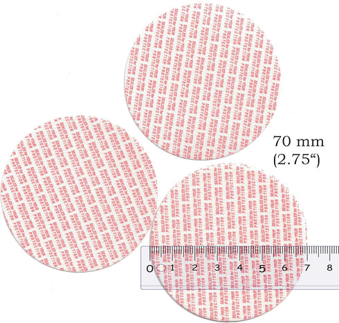 Pressure Sensitive Torque Activated Cap Seals Liners, 30 PCS, 70 mm for Mason Canning Jars