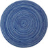 WAZAIGUR Red-A Placemats, Round Dining Table Mats Set of 4, Woven Heat Resistant Non-Slip, 14 inch, Blue