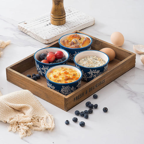 Wisenvoy Ramekins, Creme Brulee Ramekins, Ceramic Ramekins 8 Oz, Oven Safe