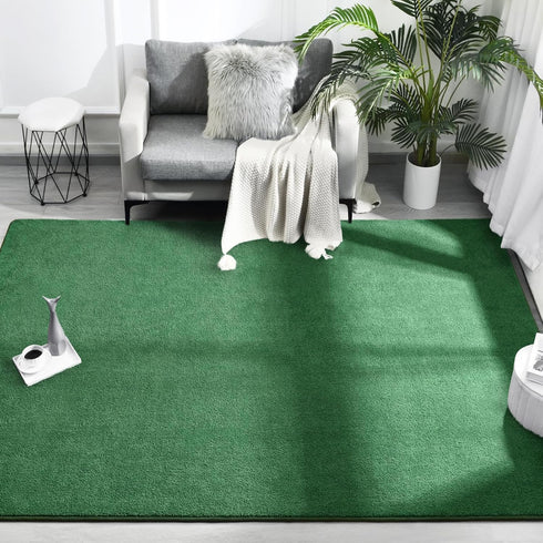 5x8 FlyDOIT Area Rugs for Bedroom Living Room, Green Super Soft Comfy Thickened Memory-Foam Indoor Carpets, Modern