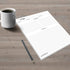 321Done Recipe Paper 8.5x11 White, 50-Pack, Full Page Blank Recipe Paper for Your Own Recipes