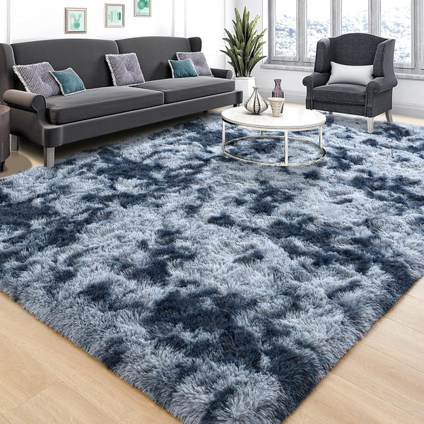 Tepook Soft Fluffy Rugs for Bedroom, 4x6 Area Rug for Living Room, Plush Throw Rug with Non-Slip Bottom