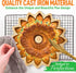 NutriChef 9" Nonstick Slope Bundt Cake Pan - Premium Thick Aluminum Cake Mold for Uniform Baking & Browning