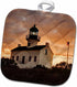 3D Rose California San Diego Old Point Loma Lighthouse Pot Holder - 8 x 8