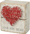 Primitives by Kathy 34248 Rustic White Box Sign, 3.5" x 4", Love You More String Art