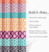 Lush Decor Bohemian Stripe Shower Curtain, 72" W x 72" L, Fuchsia & Orange, Striped Fabric Shower Curtain