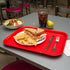 Carlisle FoodService Products Cafe Fast Food Tray, Patterned Surface for Cafeterias, Plastic, 17.87 X 14 X 0.98 Inches,