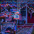 4th Lights,118LED woohaha of July Patriotic Star Icicle Red White and Blue Curtain Window Lights,Connectable Star