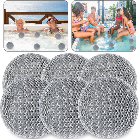 JULMELON Hot Tub Scum Absorber, 6 Pack Spa & Pool Scum Eliminating
