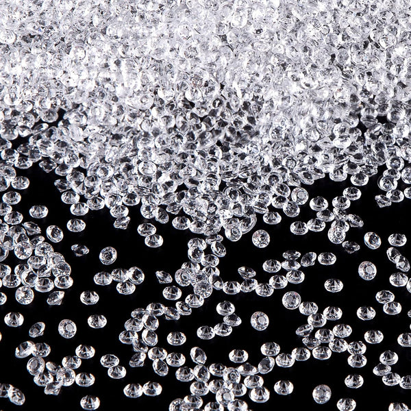 FUTUREPLUSX Fake Diamonds - 10000 PCS Mini Clear Diamonds Decoration Acrylic Crystal Vase Fillers for Home Decor