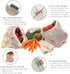 6 Reusable Produce Bags, Organic Cotton Mesh Grocery Bags, Washable, for Vegetables