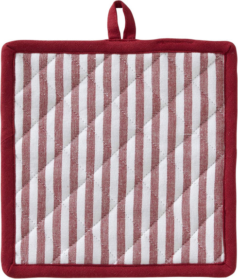 SKL Home Snowflake Winter Oven Mitt and Pot Holder Set, 8x8
