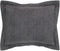 Better Trends Jullian Collection - Super Soft Lightweight 100% Cotton Tufted Standard Sham in Gray, Machine Washable