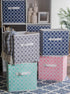 DII Non Woven Polyester Storage Bin, Small Set of 4 in Pink Sorbet