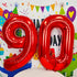 40 inch Red Big Number 9 Birthday Party Decoration, Foil Polyester Film Balloons for Anniversary Party, Wedding for